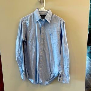 Ralph Lauren light blue and white checked button down.